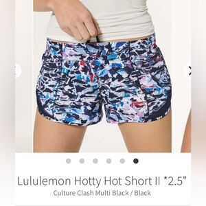 lululemon athletica Women's Hotty Hot Short II - culture clash print